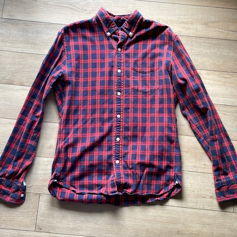 Jomers button down shirt, slim fit, size M in plaid